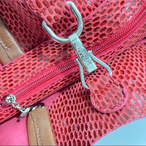 Sorial New York Iridescent Snake-EnbossedItalian Leather Rubina Tote - Picture 5 of 10